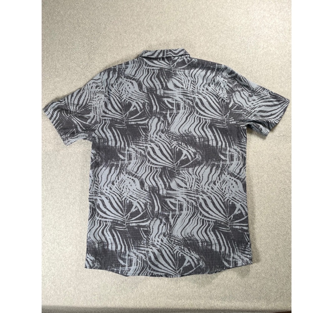 Roark Artifacts of Adventure Bless Up Marrakech Shirt Mens L Grey Zebra Print - Picture 3 of 9